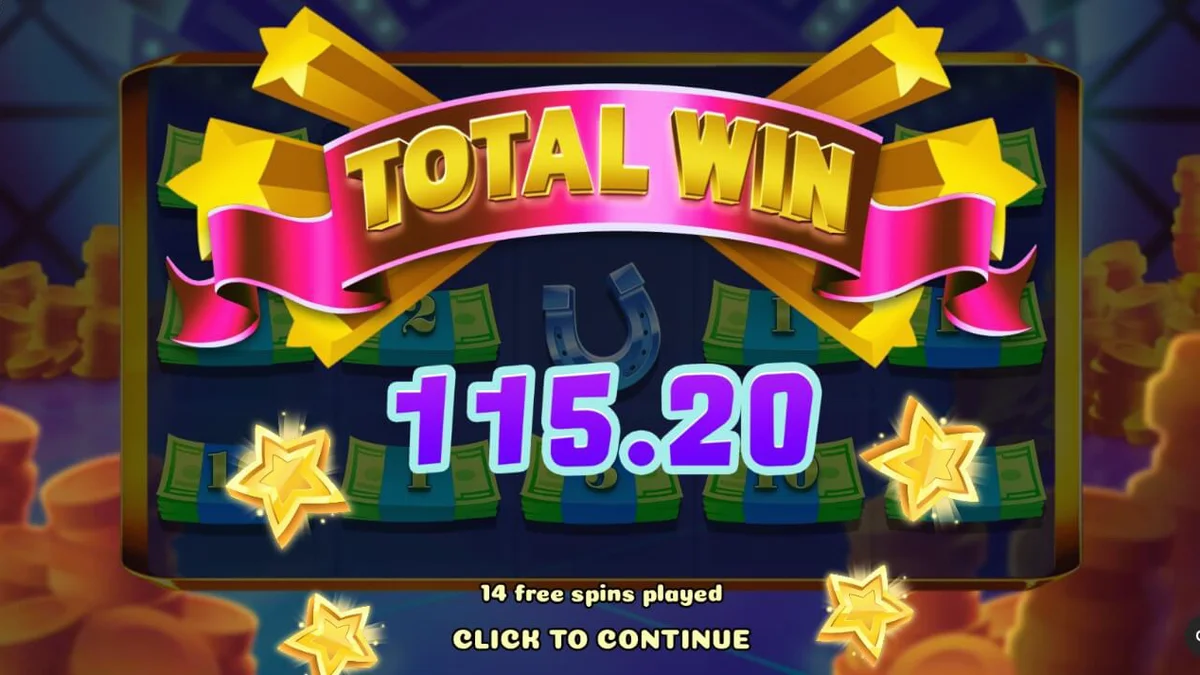 Tampilan visual studio game show Magic Piggy OG dengan simbol babi emas dan koin